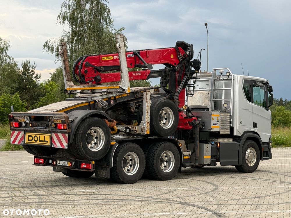 Scania 590R V8 z palfinger s270L z Niemiec od właściciela 2021/22 perfekcyjny stan do drewna drzewa dłużyce z wózkiem DOLL 6x4 ASO SCANIA KONTRAKT - 7