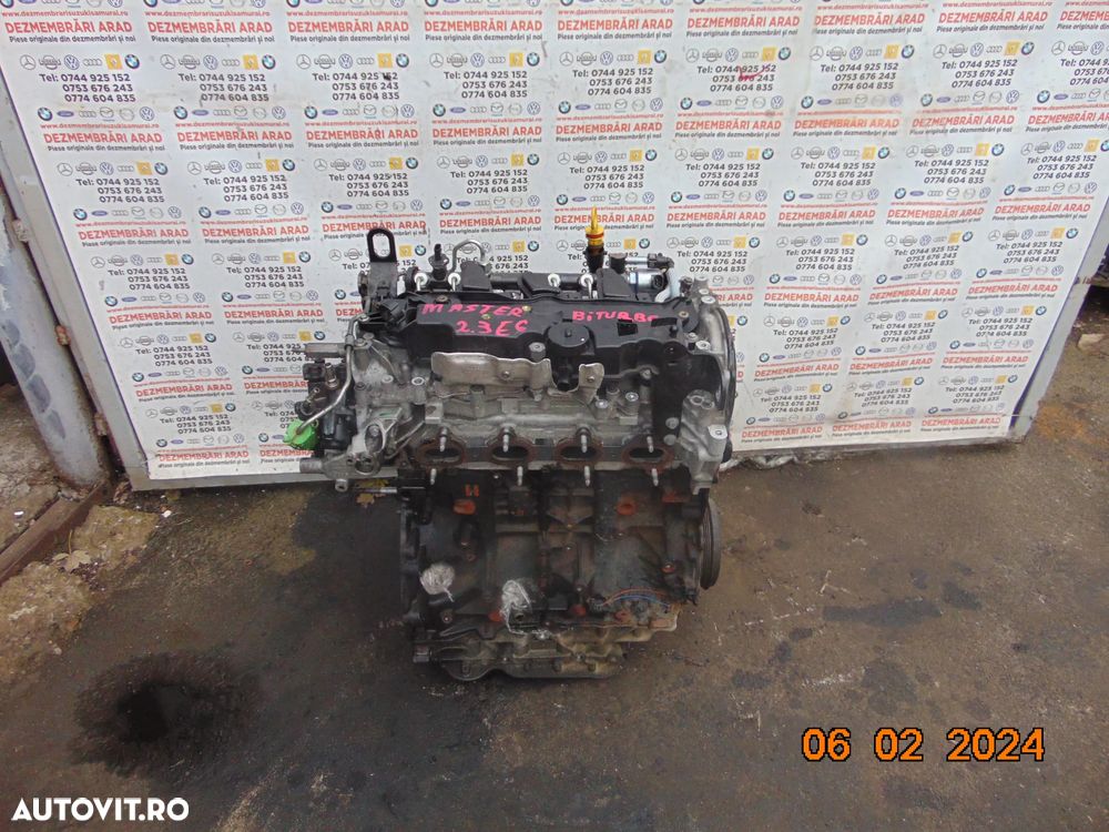 Motor renault Master 2.3 biturbo cod m9tf716 opel movano nissan nv400 - 1