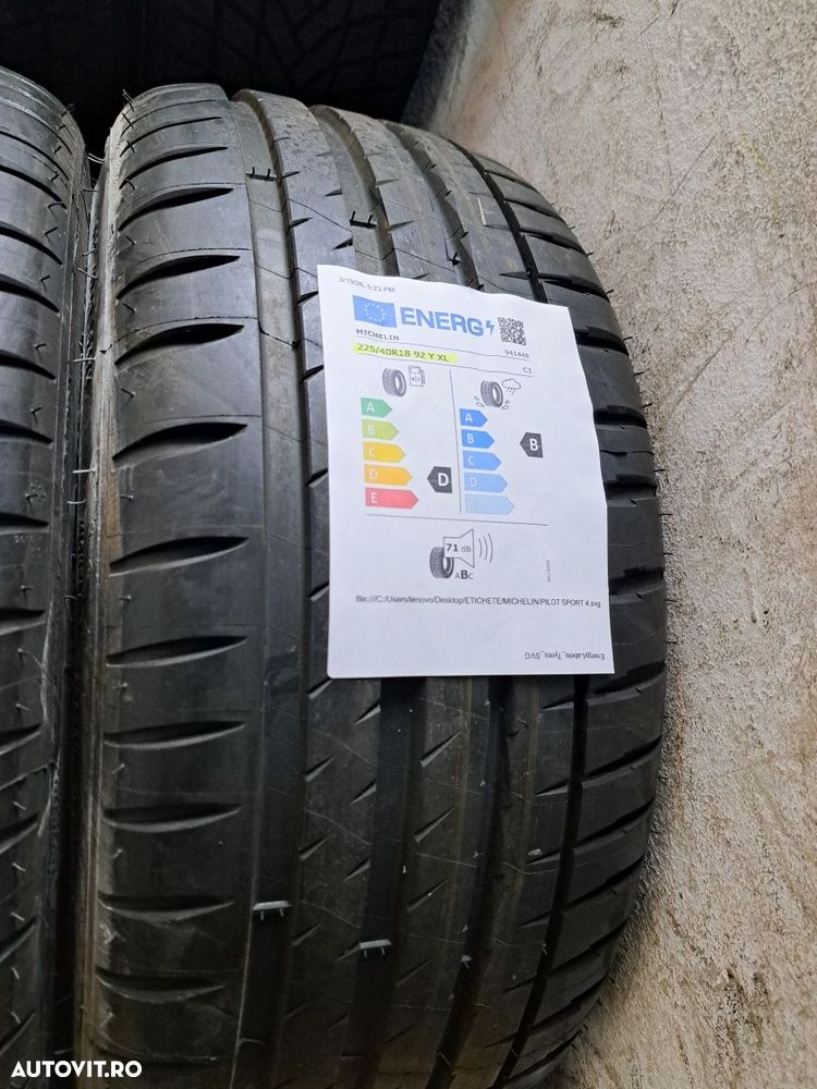 4 anvelope 225/40 R18 Michelin dot 2022 , Noi ! - 6