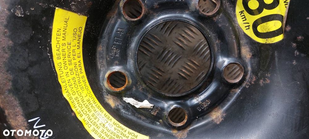 KOŁO DOJAZDOWE DOJAZDÓWKA OPEL ASTRA 5X110 115/70R16 ET41 - 3