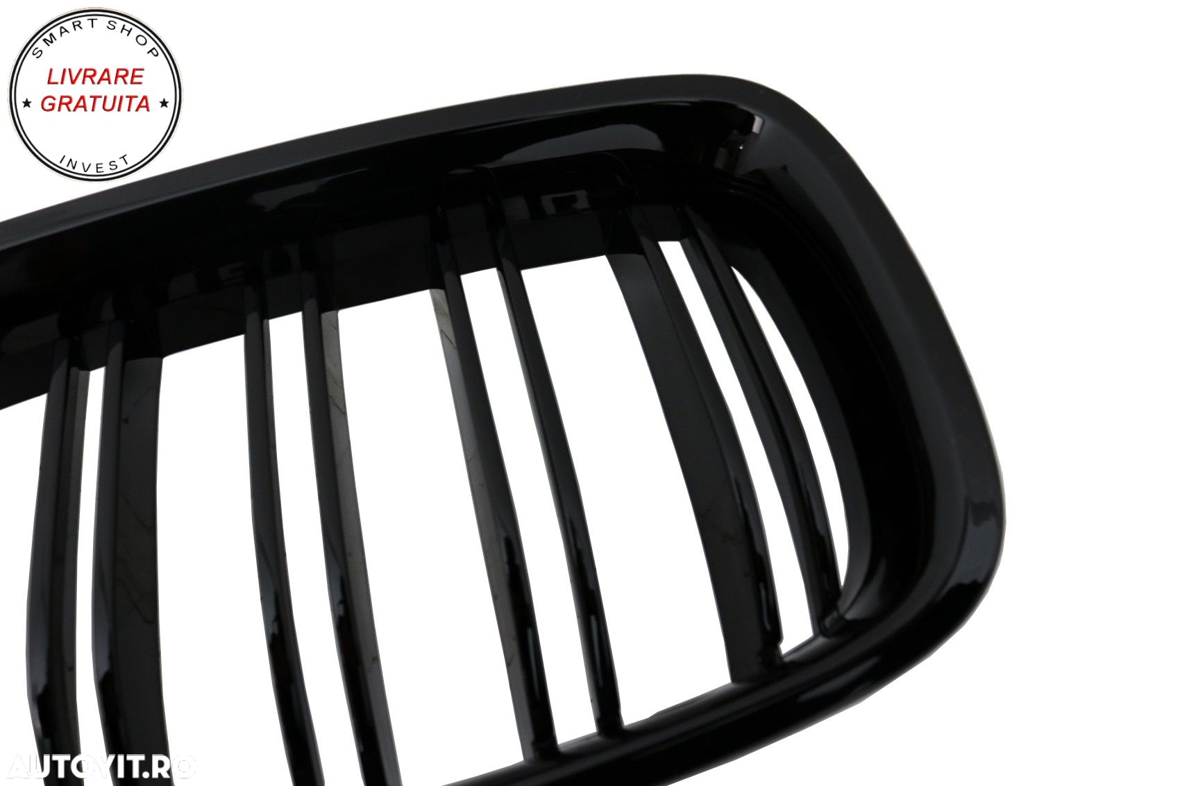 Grile Centrale BMW Seria 3 F30 (2011+) Piano Black M Design- livrare gratuita - 4
