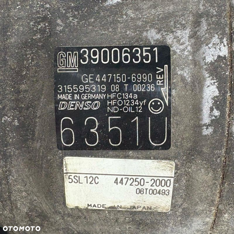 KOMPRESOR KLIMATYZACJI OPEL CORSA E 1.3 CDTI B13DTC 39006351DARMOWA DOSTAWA - 4