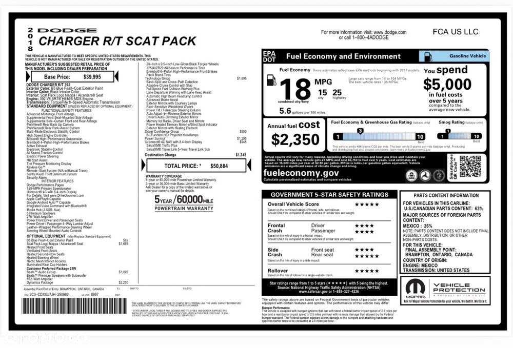 Dodge Charger Automatik R/T Scat Pack - 17