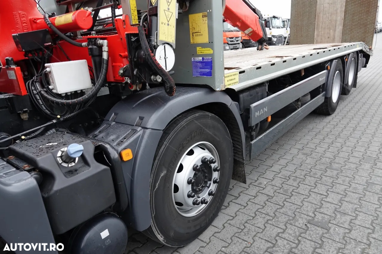 MAN TGS 35.360 / 8x2-4 / CAMION + HDS FASSI F165 A.2.22 / AXIE LIFTATOR / 4 AXI / GAMA HIDRAULICA / TROLIU / ASISTENTA RUTIERA - 8