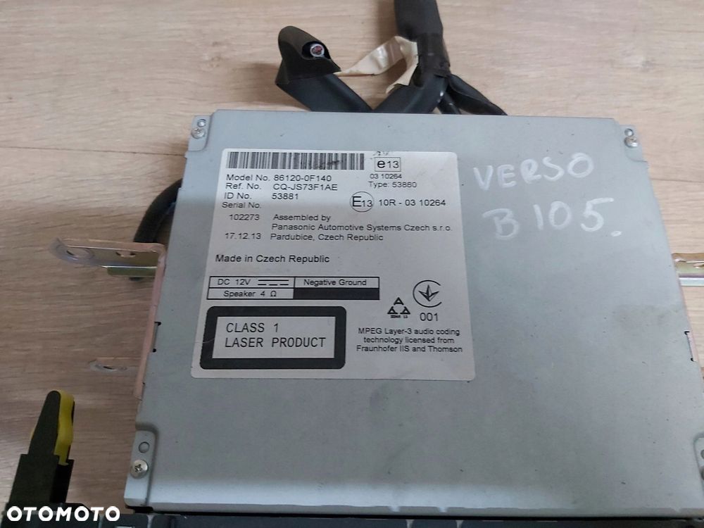 Toyota VERSO Lift 09 - 18 r radio oryginał 86120-0F140 - 3