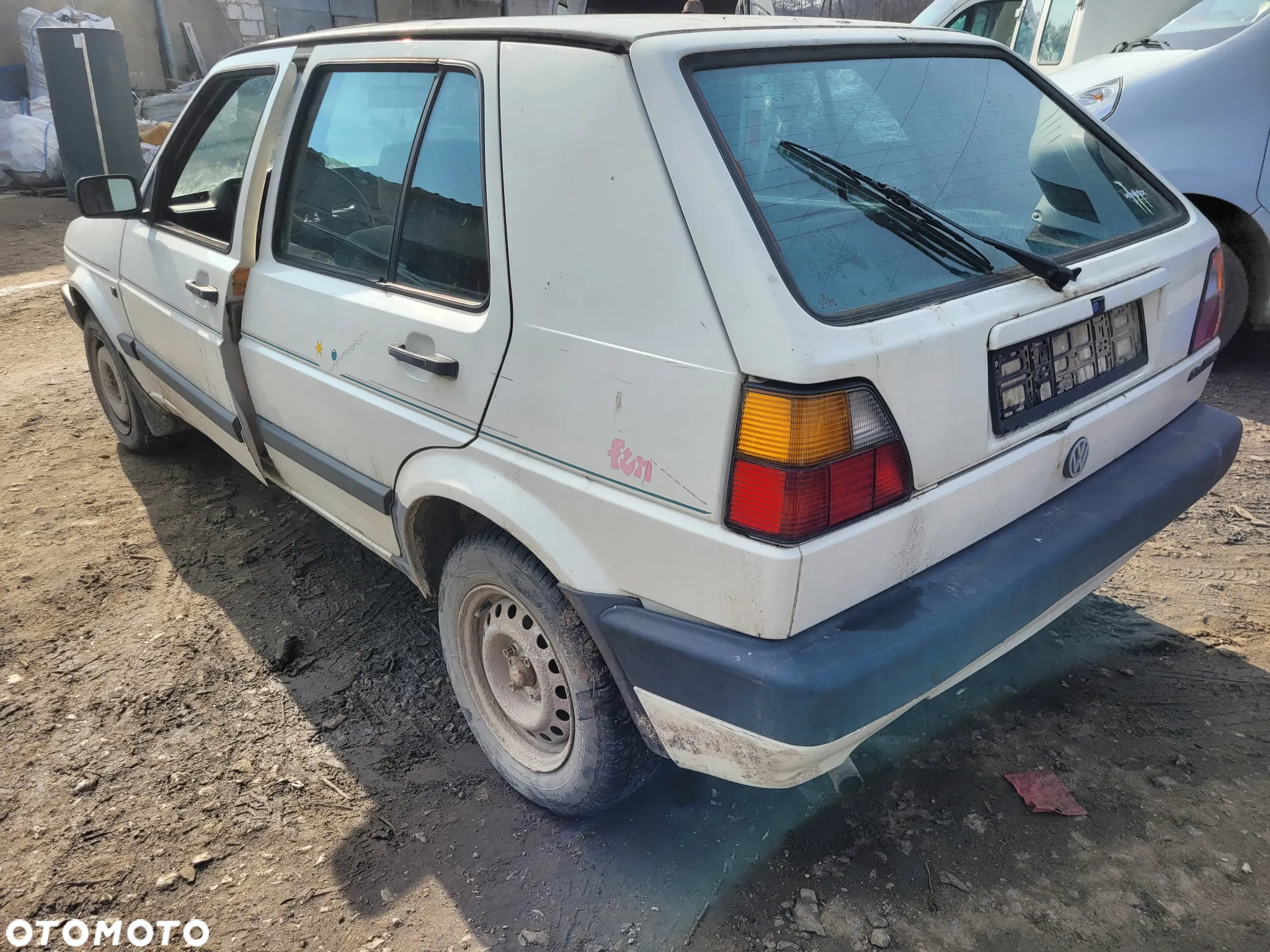 VW VOLKSWAGEN GOLF II 2 maska pokrywa silnika klapa bagażnika zderzak lampa reflektor pas przedni stop lampy - 3