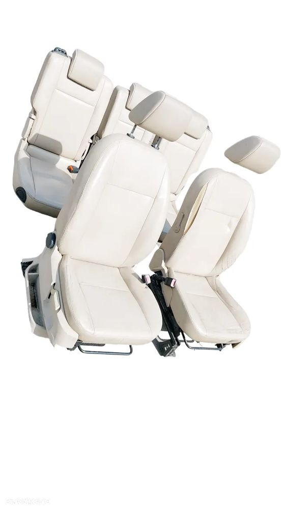 Komplet Foteli Fotel Kanapa Ford C-Max Mk1 1 Skóra Szara (2003 – 2010) - Gwarancja Wysyłka - 1