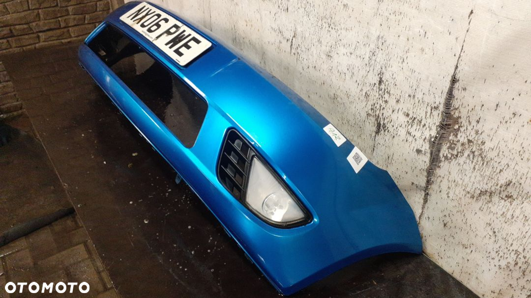 + ZDERZAK PRZÓD PRZEDNI DO FORD FIESTA MK6 VI 24 BŁĘKITNY HALOGENY - 2