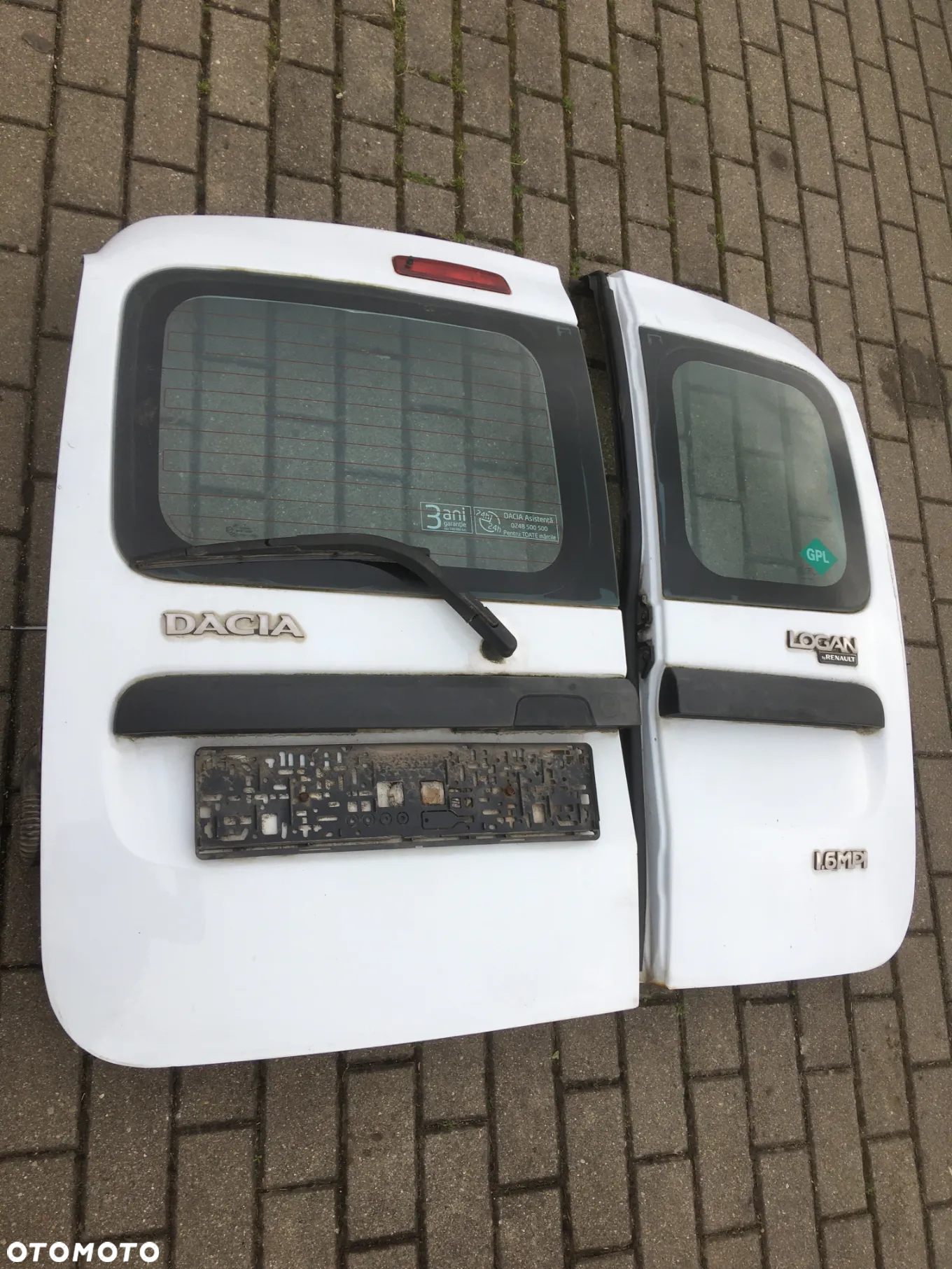 DACIA LOGAN DRZWI PRAWE LEWE ZDERZAKTYŁ TYLNE BIAŁE DV369 MCV KOMBI - 11