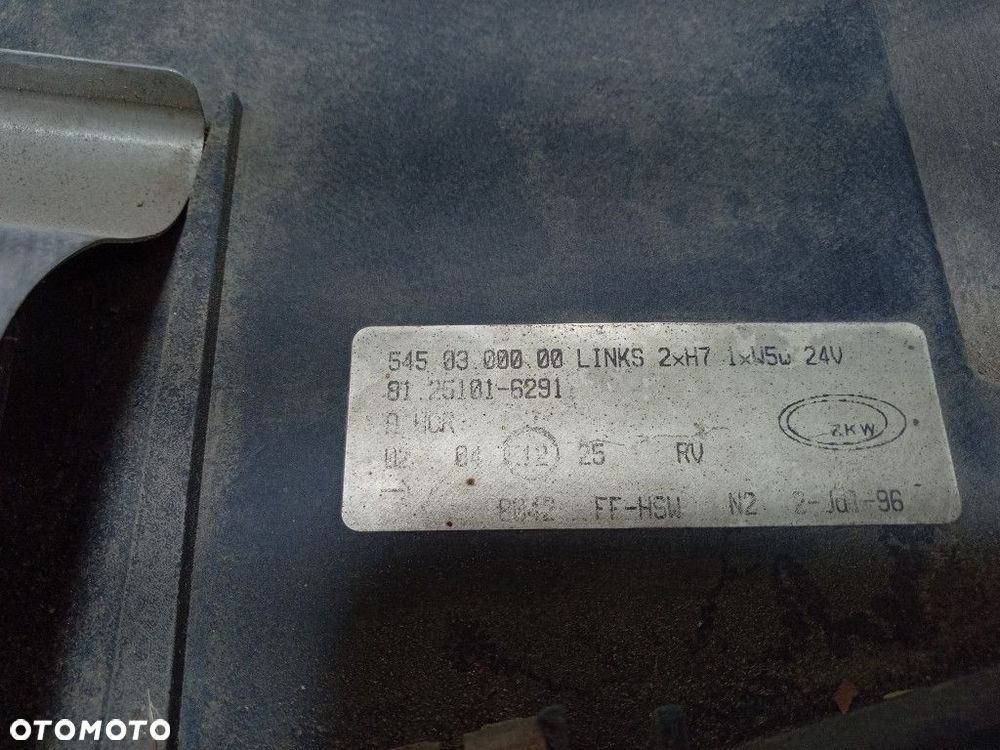 MAN F2000 18.224 REFLEKTOR LEWY EU 81251016291 - 4