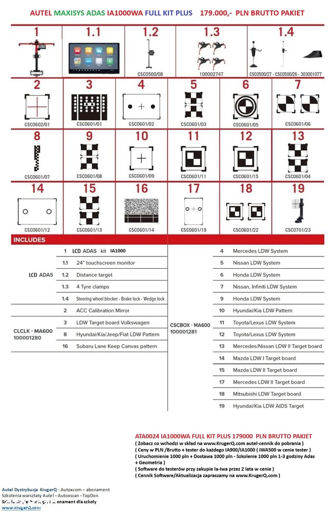 IA1000 WA MAXISYS  FULL KIT WITH ADAS i URZĄDZENIE do GEOMETRII - 12