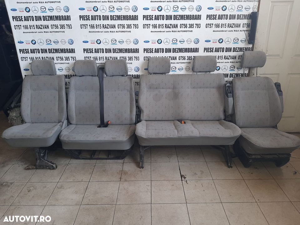 Scaune Bancheta Interior Complet VW Transporter T4 Caravelle 9+1 - 7