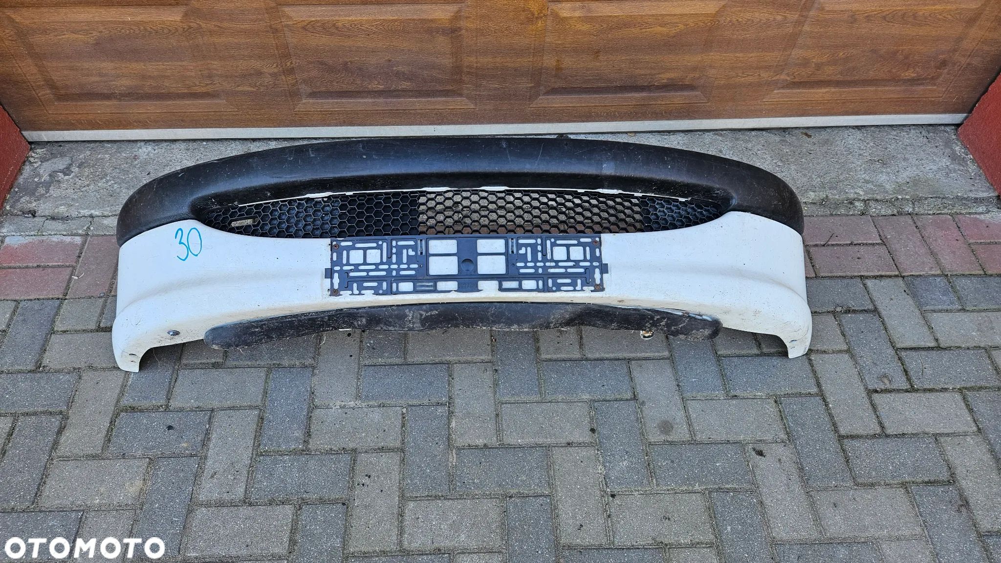 Peugeot 206 2002 2003 Kompletny zderzak przód Zderzak przedni kolor biały EWP EWPA - 1