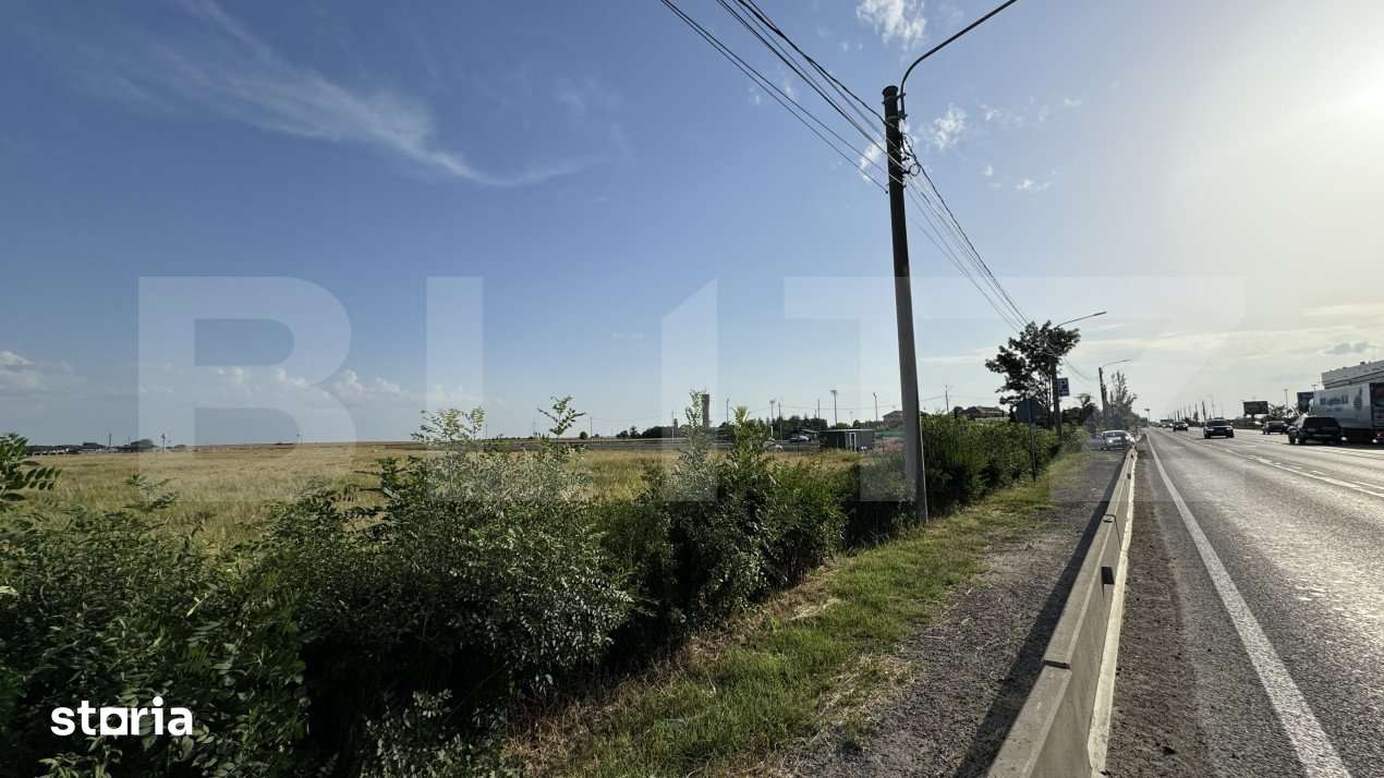 Teren intravilan 42.000 mp, deschidere 133 m la DE574, zona Aeroportul - Imagine principală: 3/3