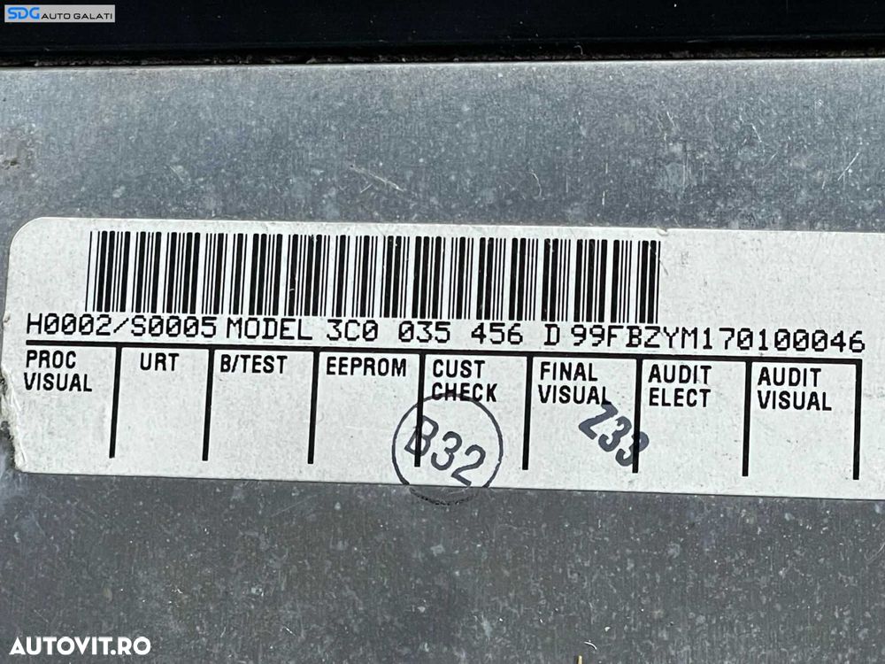 Modul Unitate Amplificator Audio Volkswagen Passat B6 2005 - 2010 Cod 3C0035456D [LR0399] - 3