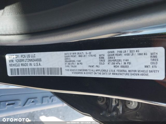 RAM 1500 5.7 Crew Cab Shortbed Laramie Black - 17