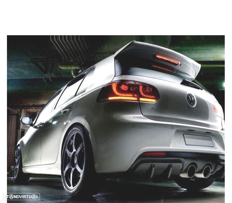 FAROLINS VOLKSWAGEN VW GOLF 6 LOOK R FULL LED DINÂMICOS VERMELHO - 1