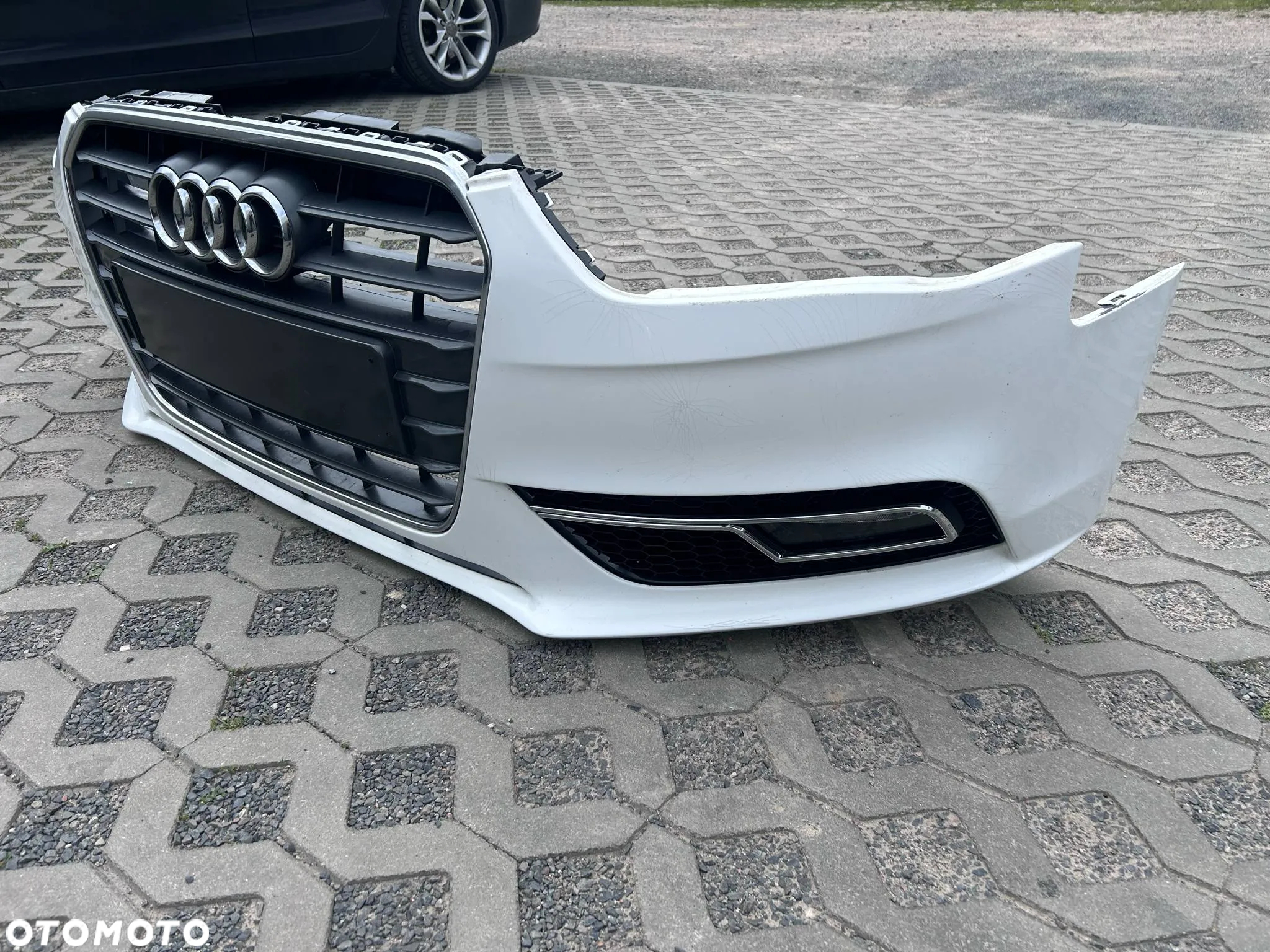 Audi A4 B8 FL Lift Zderzak przód przedni grill LY9C kompletny 2011-15r. - 4