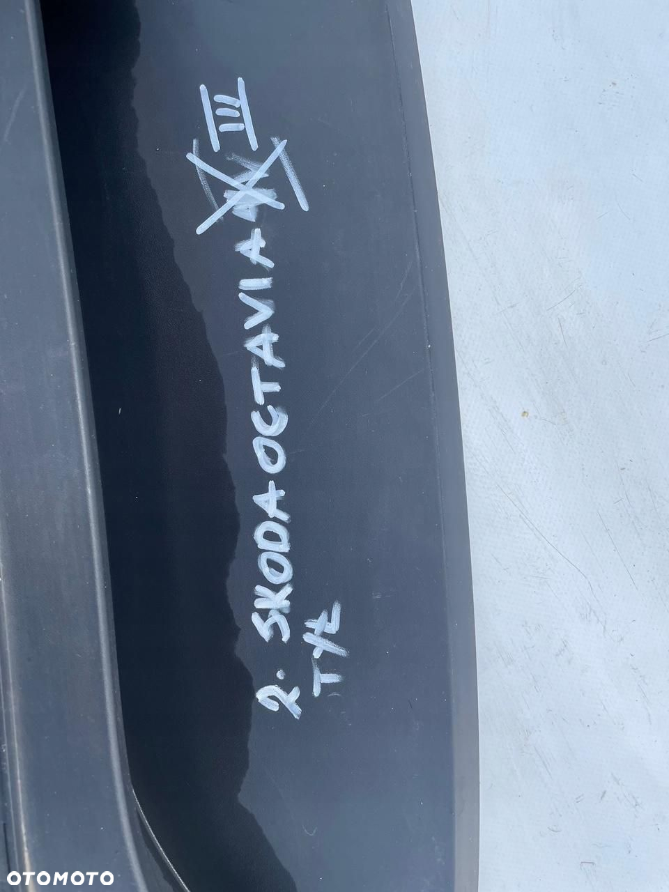 SPOJLER DOKŁADKA ZDERZAKA TYŁ TYLNA SKODA OCTAVIA III 5E6807521 - 6