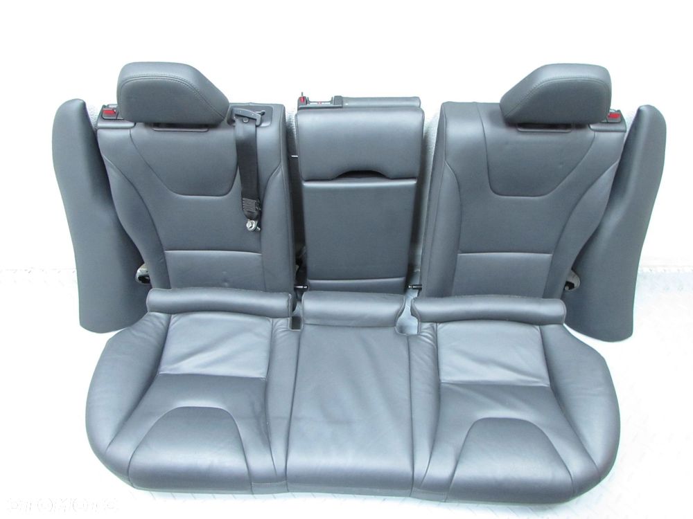 VOLVO V60 CROSS COUNTRY LIFT 13-17 FOTELE KANAPA SIEDZENIA GRZANE SKORA CZARNA KPL - 6