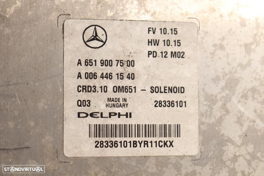 Centralina De Motor Mercedes-Benz C-Class (W204)  A6519007500 / A00644 - 7