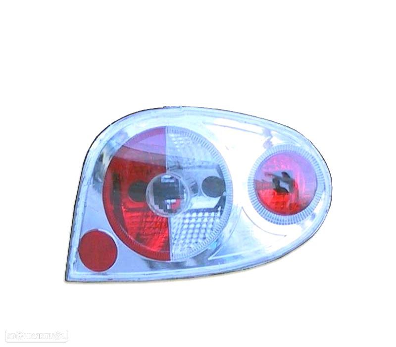 FAROLINS RENAULT MEGANE 99-02 LOOK LEXUS FUNDO CROMADO - 2