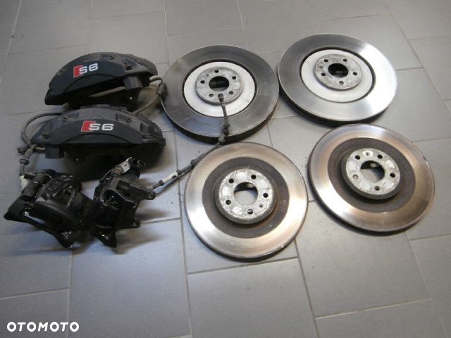 ZACISKI TARCZE HAMULCOWE AUDI S6 S7 400x38 400mm 356x22 356mm PRZÓD TYŁ 4G0615105BS 4G0615106BS - 1