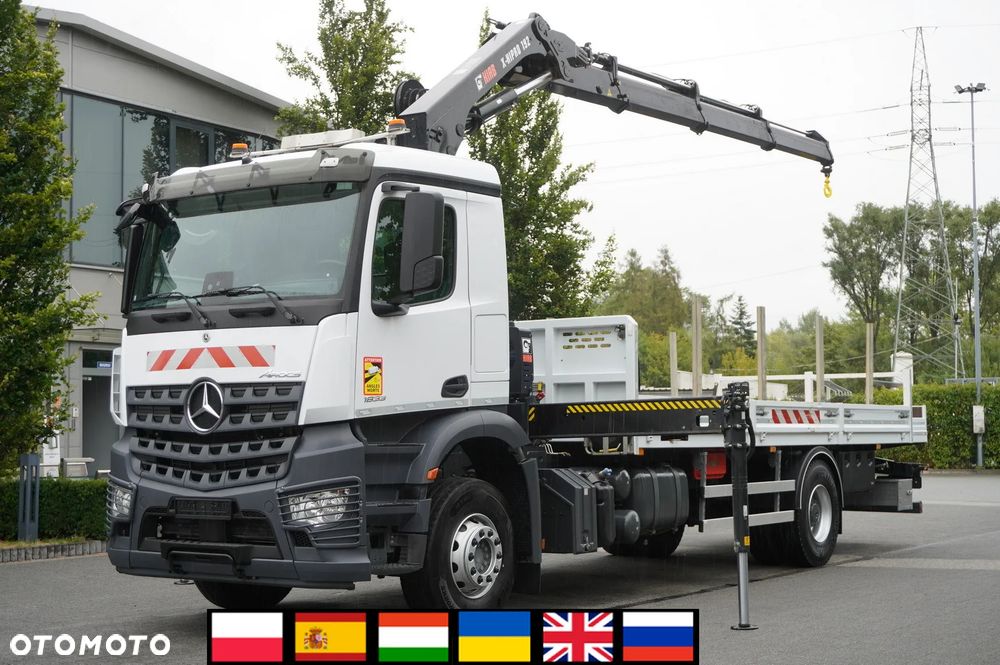 Mercedes-Benz Arocs 1833 4×2 / 50 tys. km! / HDS HIAB X-HIPRO 192 ES-3 / Pilot / 3 szt._261780 - 1