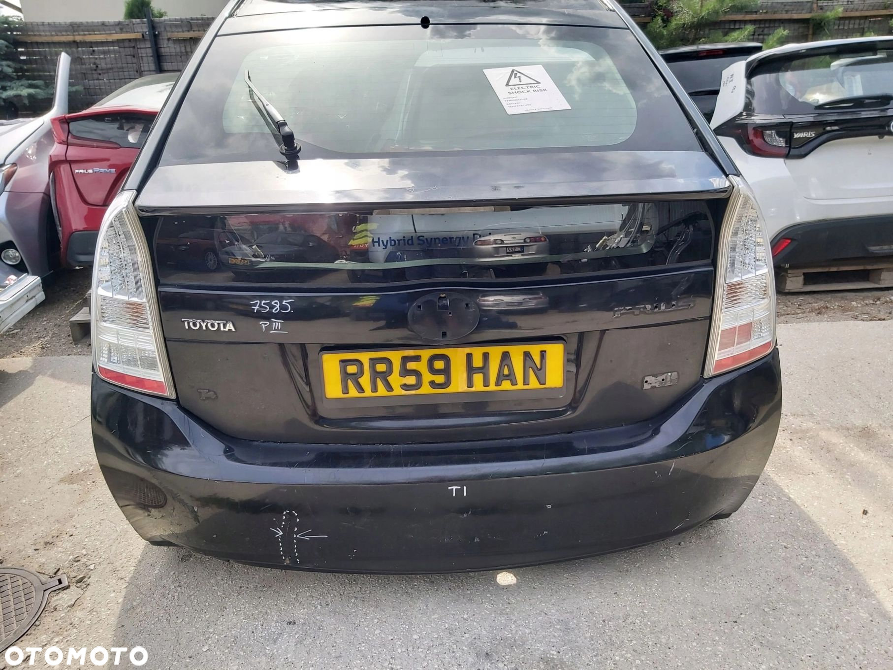 Toyota Prius III kompletny tył zderzak klapa lampa błotnik pas tylny wanna - 2