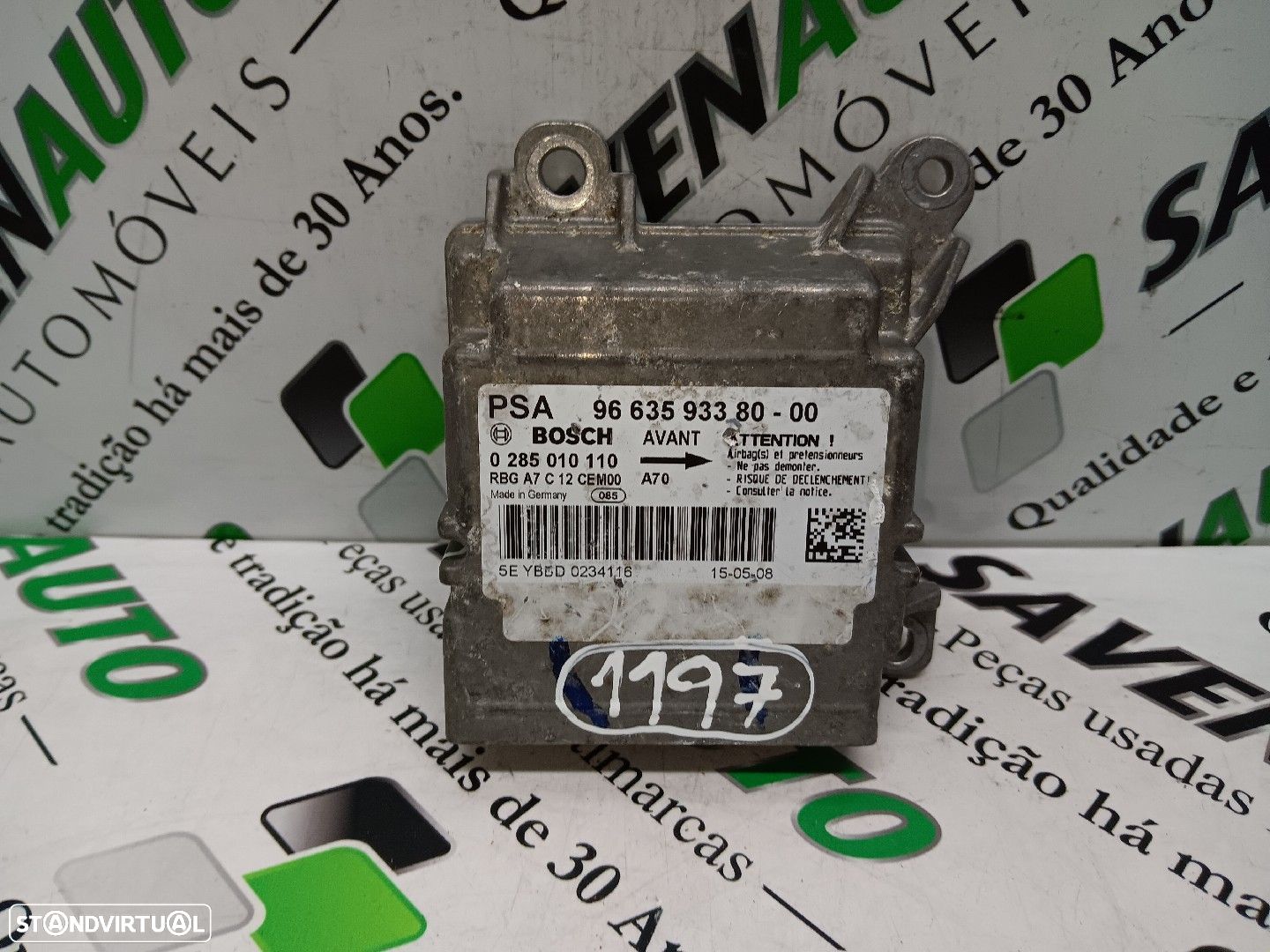 Centralina Airbags Peugeot 207 (Wa_, Wc_) - 1