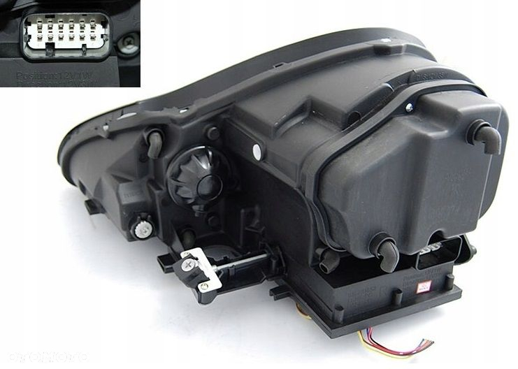 Reflektory Lampa kpl Xenon Soczewka Black Czarne Porsche Cayenne 9pa 2002- - 5