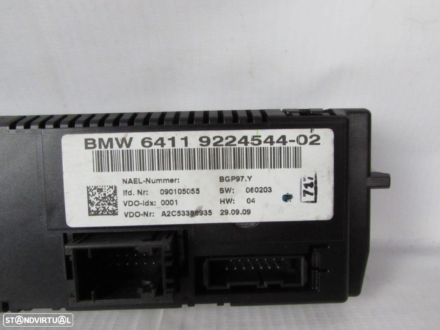 Painel AC / Ar Condicionado Automático Seminovo/ Original BMW 1 (E81)/BMW 3 (E90... - 3