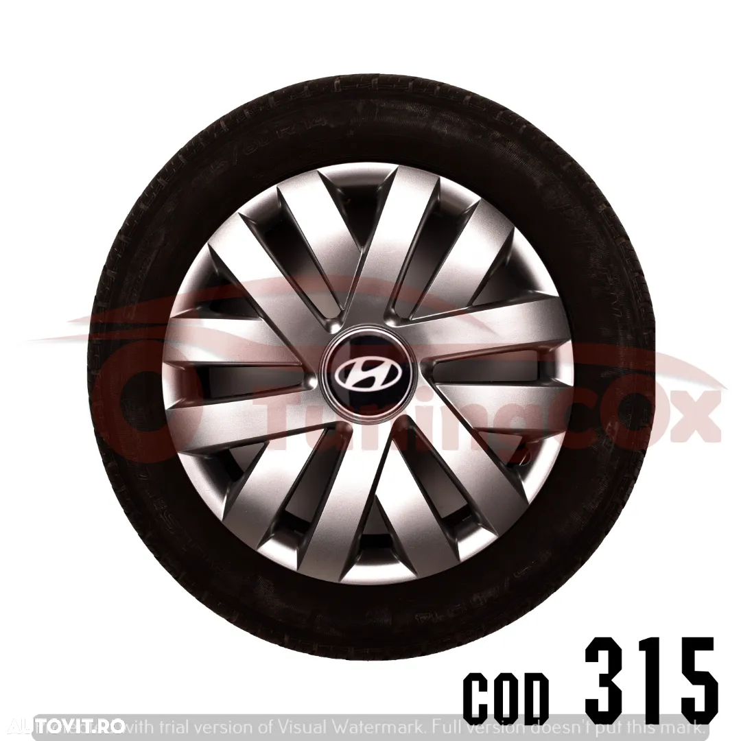 Capace roti R15 HYUNDAI la set de 4 buc,covorase interioare,manson schimbator - 9