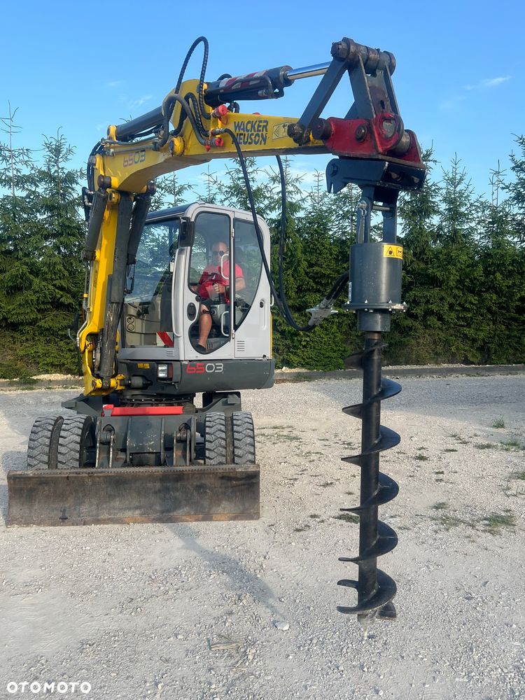 Wacker Neuson Koparka Kołowa 6 TON Wacker NEUSON 6503 -2 Pług Ramię Long 3 Łamane POWERTILT Lenhoff Klimatyzacja łyżki przedsiębierne MS03 6503 ew65 wiertnica  Takeuchi TB175W Yanmar B75W widły grabie - 16