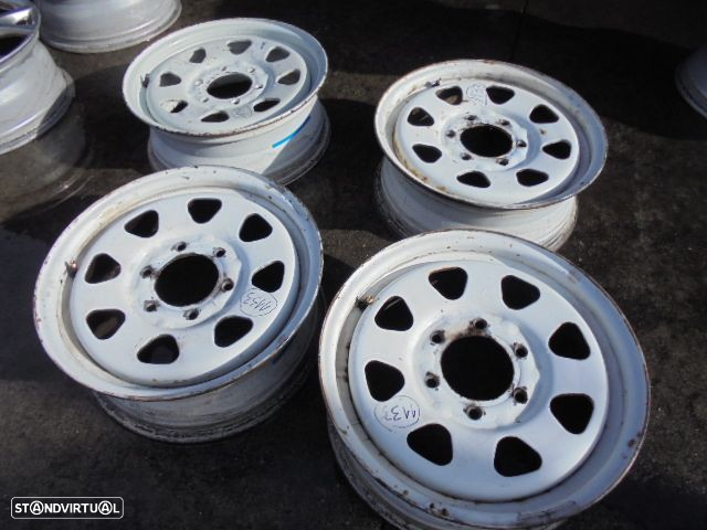Jogo De Jantes 4030037G00 NISSAN PICK UP 2 KING CAB D21  1993 2.5D 4X4 75CV 2P PRETA 115 J16x6 6X114.3 100.8MM - 4