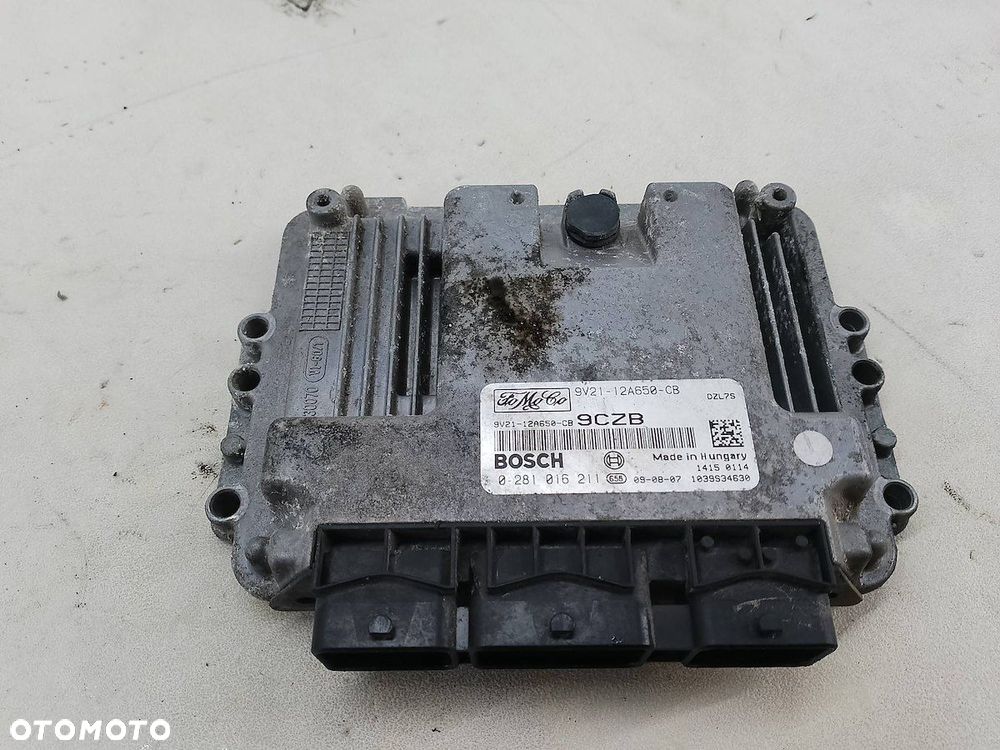 KOMPUTER, STEROWNIK FORD FIESTA MK7 9V21-12A650-CB 0281016211  BOSCH 1.6 - 1