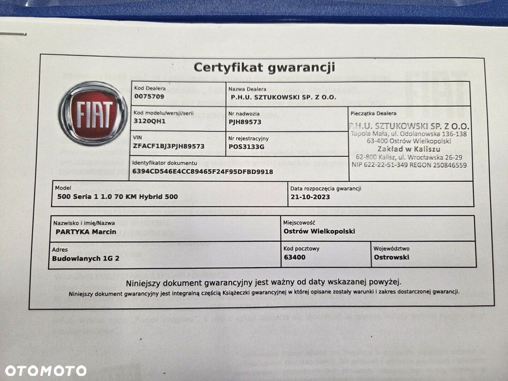 Fiat 500 1.0 Hybrid Dolcevita - 23