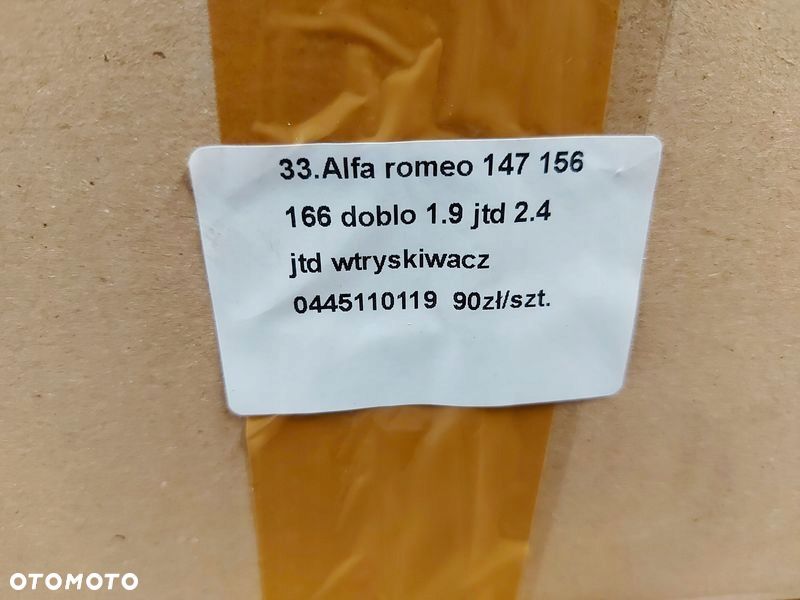 alfa romeo 147 156 166 fiat doblo 1.9 2.4 jtd wtryskiwacz wtrysk paliwa - 7