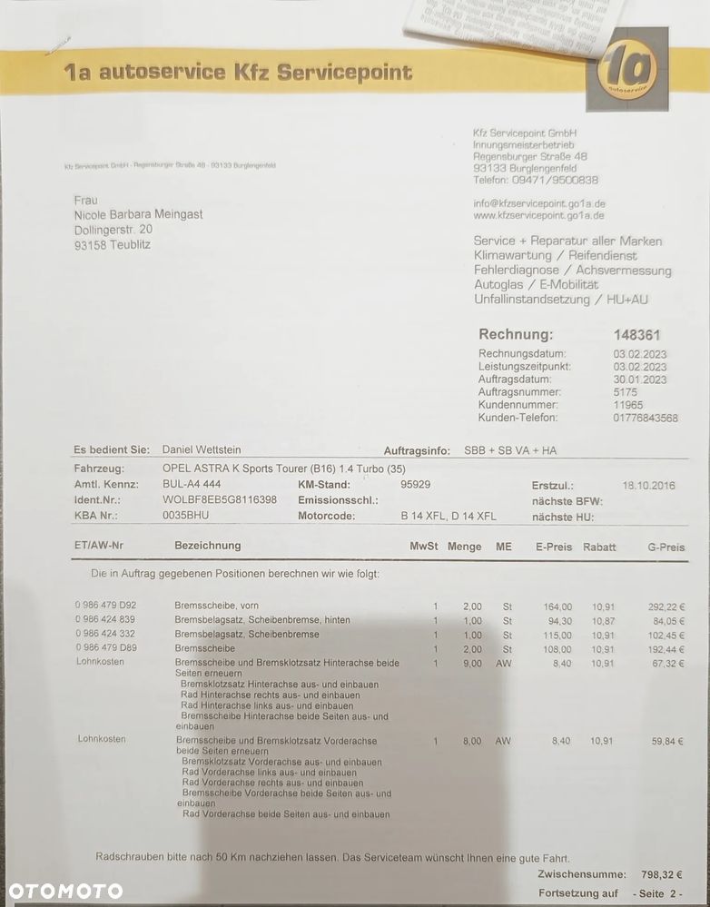 Opel Astra 1.4 Turbo Start/Stop Business - 14