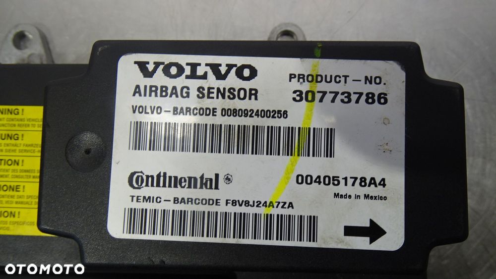 MODUŁ AIRBAG VOLVO S40 II LIFT 1.8 30773786 - 1