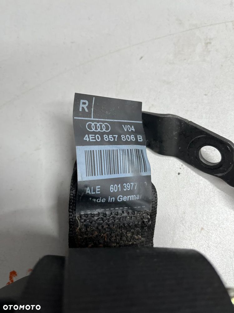 AUDI A8 D3 PASY PAS BEZPIECZEŃSTWA TYŁ 4E0857805 B  4E0857806 B  4E0857807 C - 3