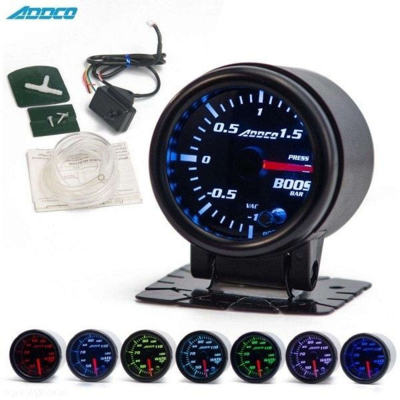 Zegar ADDCO 52mm TURBO BOOST Doładowanie - 1