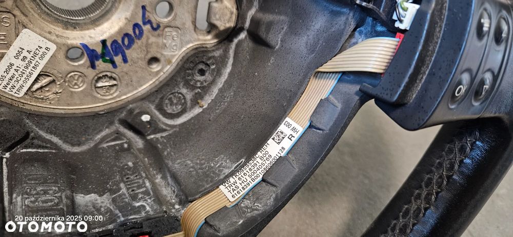 Kierownica skórzana multifunkcyjna łopatki VW Passat B6 2007r 3C0419091 - 10