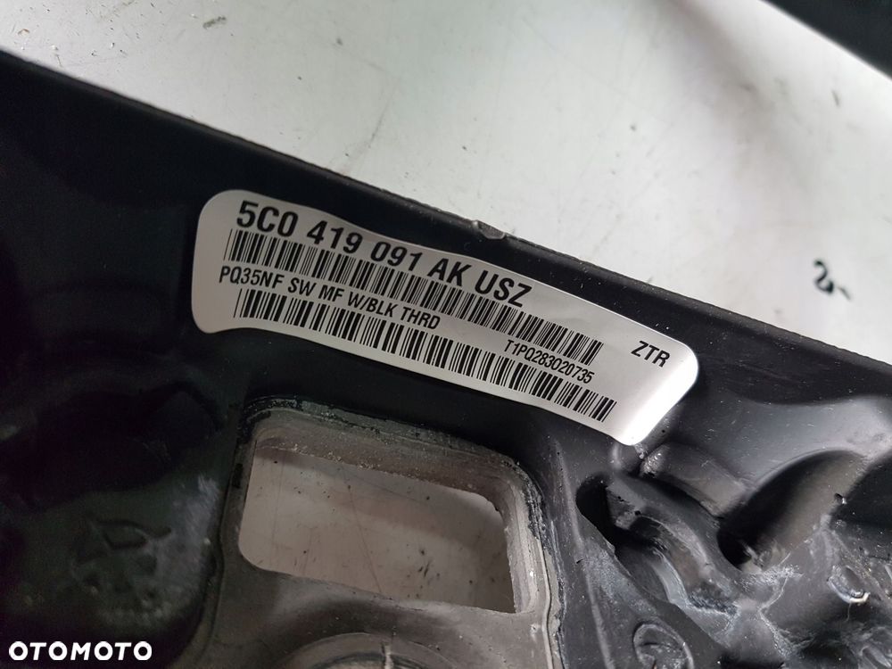 VW GOLF VI 08-13r JETTA 5C KIEROWNICA SKÓRZANA 5C0419091AK - 9