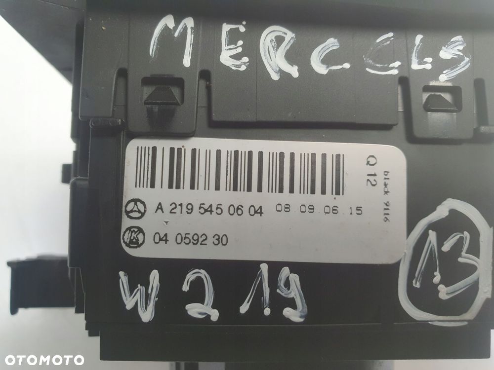 Mercedes CLS I C219 W219 PRZEŁĄCZNIK ŚWIATEŁ włącznik panel A2195450604 - 3