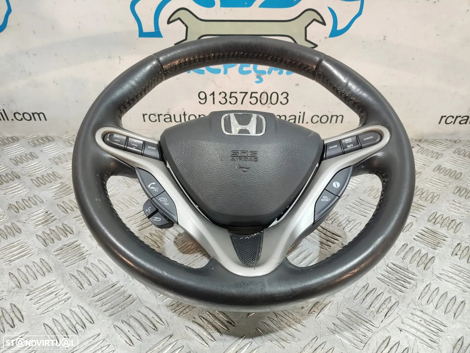 Volante + Airbag Honda Civic VIII 8 MK8 FN FK FK3 Pele - 2