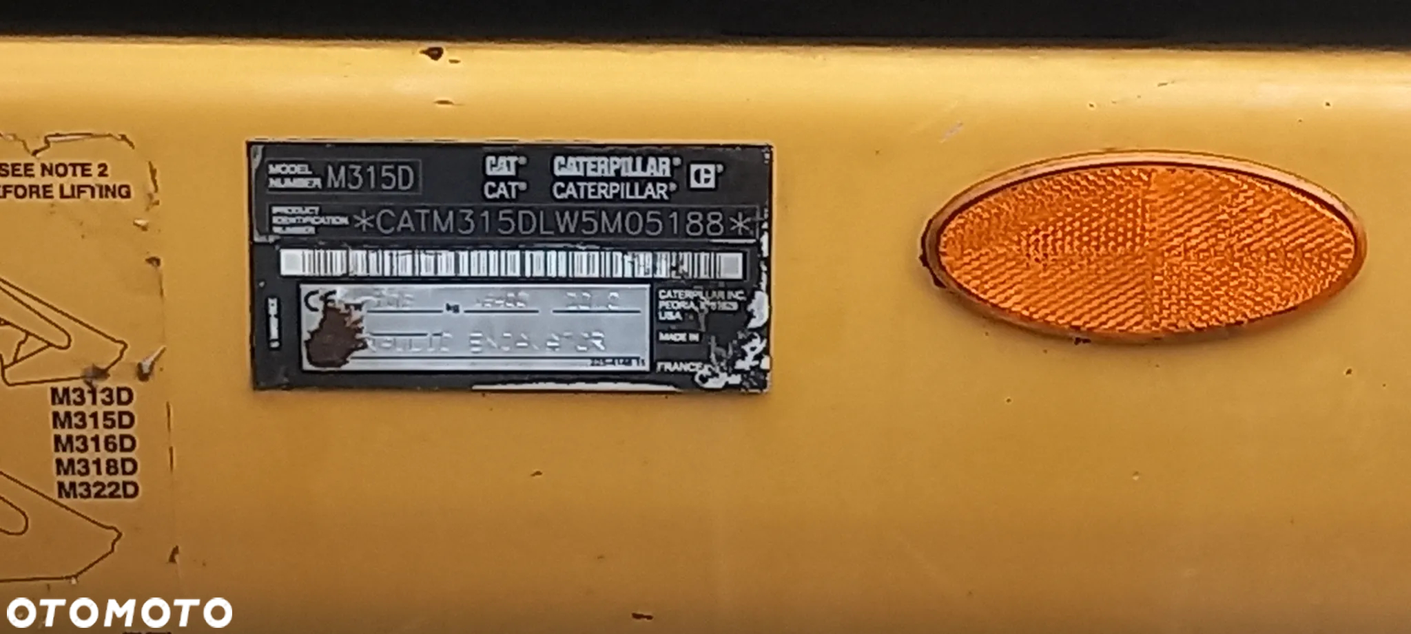Caterpillar M315D 2010r podpory skarpowka 3 x składane ramie - 7