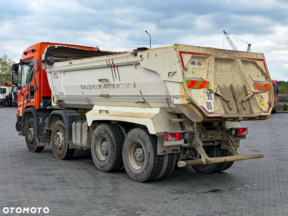 Scania G450 XT / 8x4 / EURO 6 / WYWROTKA / TYLNOZSYPOWA / HYDROKLAPA / AUTOMAT / KAMERA COFANIA / NAWIGACJA / ZACZEP / NISKI PRZEBIEG / 2018 / SERWISOWANY / SPROWADZONA - 4