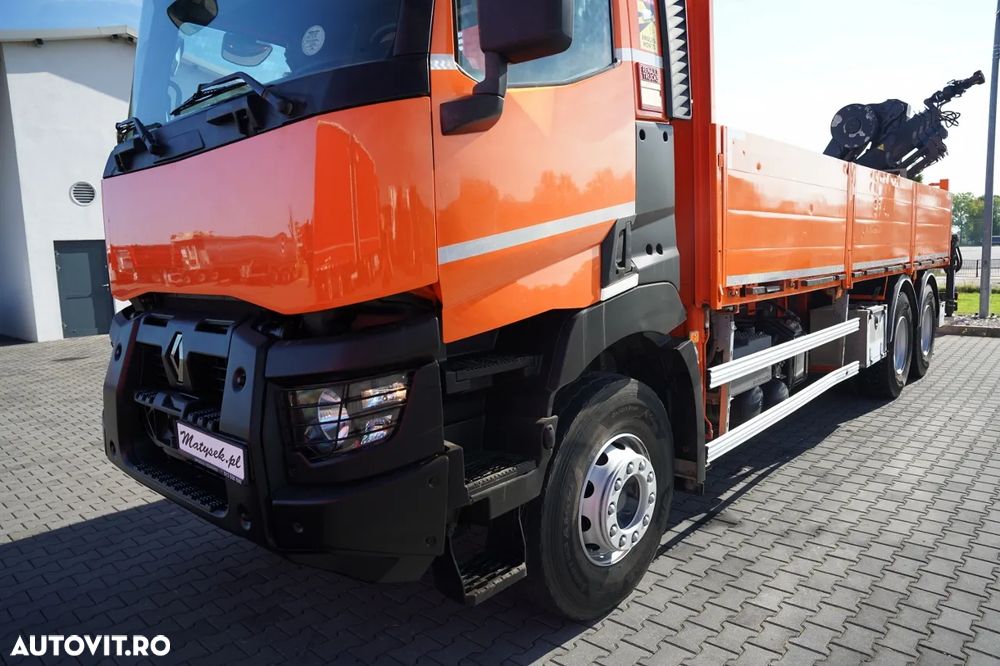 Renault C 430 / 6x4 / LIVRARE 6,8 M + HIAB 188 ES-4 HDS / EXTENSIE 12,5 M / RADIOCOMANDĂ / ROTATOARE - 15