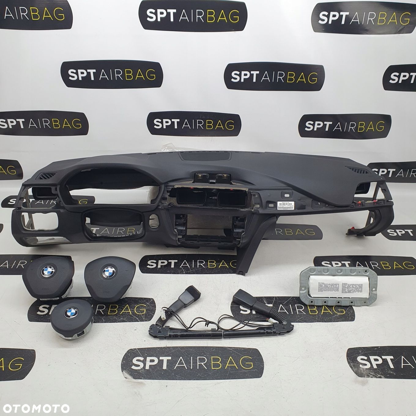 BMW F33 F34 DESKA ROZDZIELCZA KONSOLA KOKPIT PULPIT PODUSZKI AIRBAG AIR BAG PASY KIT SET - 1